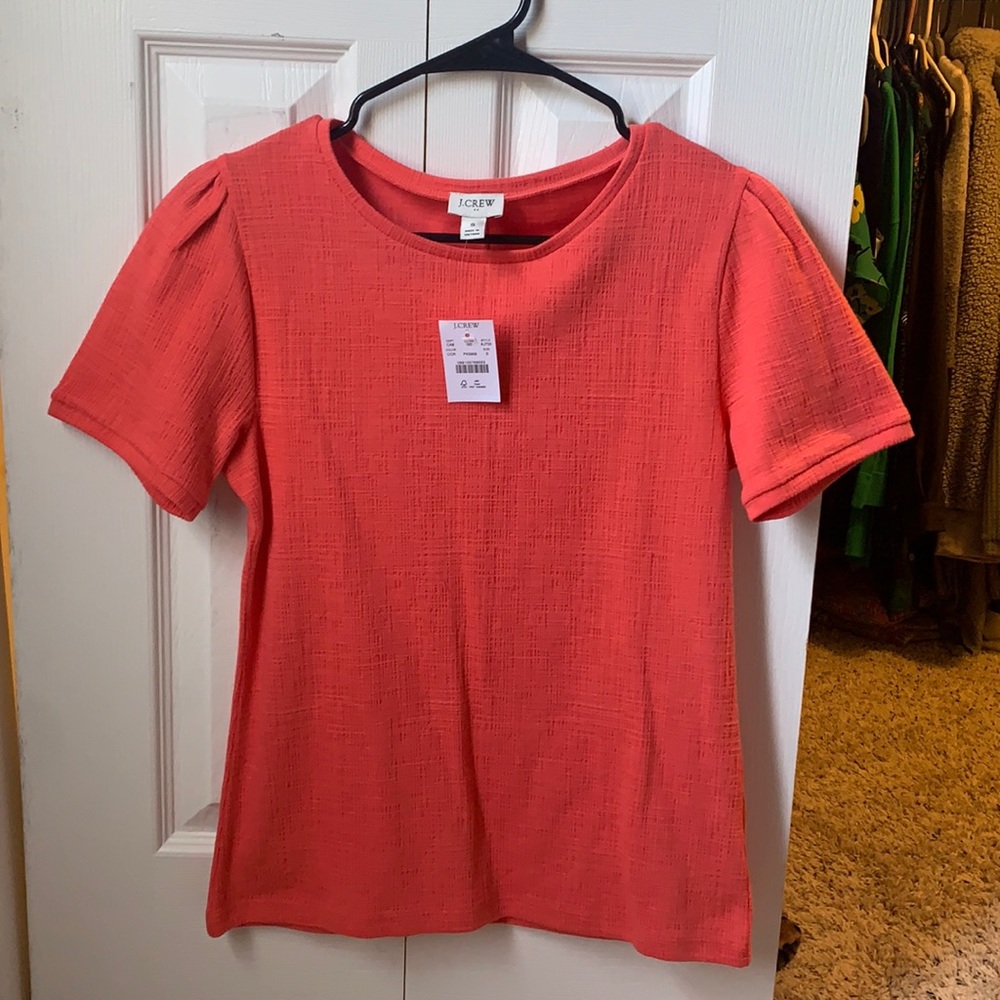 Coral J Crew Short sleeve shirt